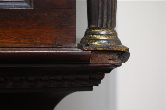 A mahogany longcase clock, the eight-day movement with brass dial by Philip Polkinghorn, St Austle, 200cm